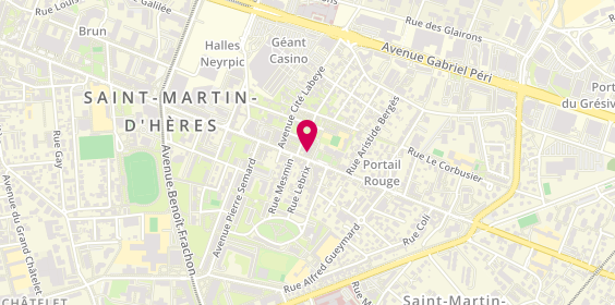 Plan de Mille et 1 Pains, 155 avenue Ambroise Croizat, 38400 Saint-Martin-d'Hères