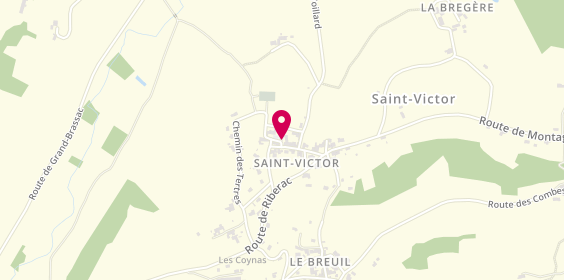 Plan de Le Saint Victor, 23 Pl. Paul Rouchaud, 24350 Saint-Victor