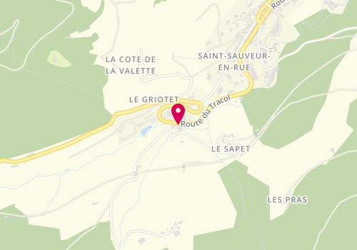 Plan de Le Chapon d'Or, 25 Route du Tracol, 42220 Saint-Sauveur-en-Rue