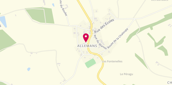 Plan de Au Fournil d'Allemans, 2 Route Du
Puy de Beaumont, 24600 Allemans
