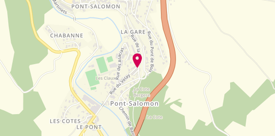 Plan de Au Faim Délice, 3 Rue du Velay, 43330 Pont-Salomon
