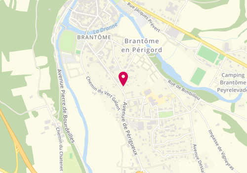 Plan de Boulangerie Gandais, 1 Chemin des Rosiers Brantome, 24310 Brantôme-en-Périgord