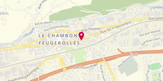 Plan de Charcuterie / Traiteur Sotton, 30 Rue Gambetta, 42500 Le Chambon-Feugerolles
