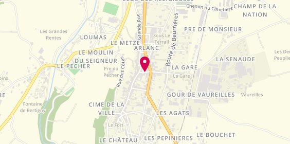 Plan de Boucherie Chadenat, 2 Rue Charles Faucon, 63220 Arlanc