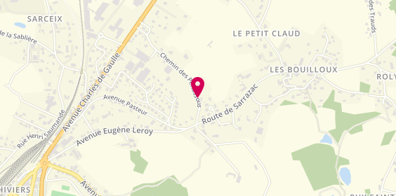 Plan de Les Delices de Laeti, Les Penassoux-Ouest, 24800 Thiviers