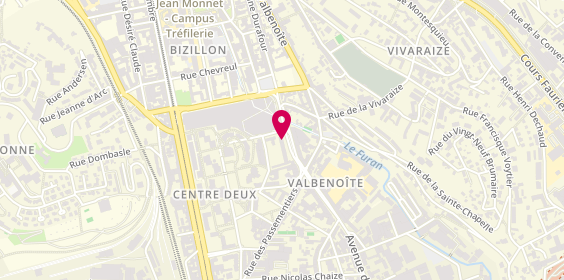 Plan de Chocoline, 140 Rue Antoine Durafour, 42100 Saint-Étienne