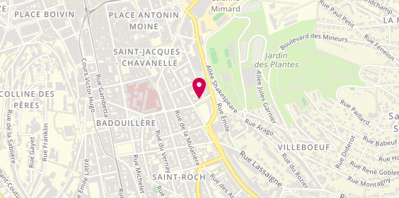 Plan de Côté Parc, 7 place Villeboeuf, 42100 Saint-Étienne