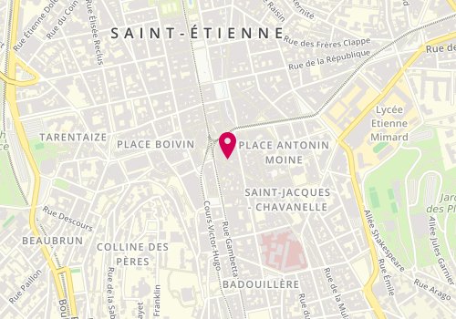 Plan de Maison Didier Magasin, 9 Rue José Frappa, 42000 Saint-Étienne