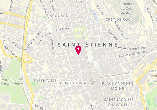 Plan de Eric FAVIER réception, 15 Rue de la Résistance, 42000 Saint-Étienne