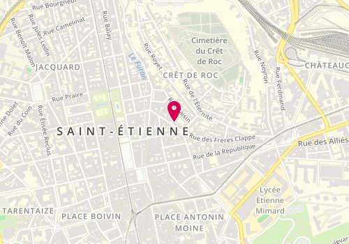Plan de Nelly Traiteur Events, 21 Rue Michel Servet Bp
2 Rue de la Vigne, 42000 Saint-Étienne