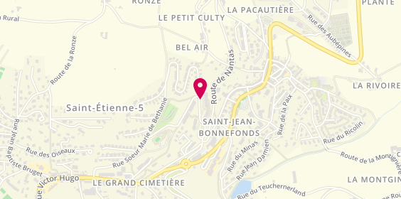 Plan de LE DORNER Yvon, 4 Rue Belvédère, 42650 Saint-Jean-Bonnefonds