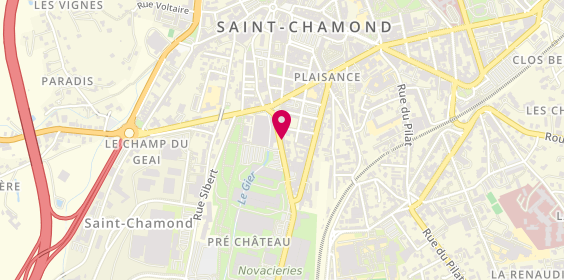 Plan de Le Capricieux, 41 Rue Maurice Bonnevialle, 42400 Saint-Chamond