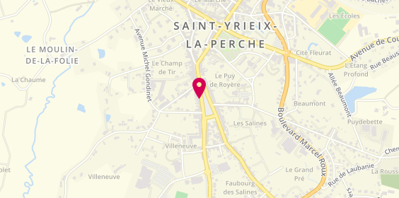 Plan de Le P'tit Gagnou, 44 place de la Nation, 87500 Saint-Yrieix-la-Perche