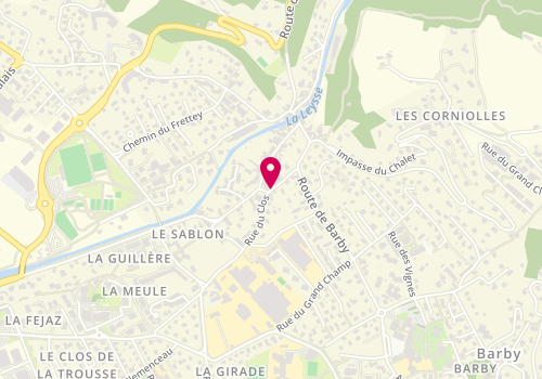 Plan de Traiteur des 2 Savoie, 104 Rue du Clos, 73230 Saint-Alban-Leysse
