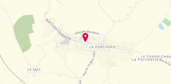 Plan de Auberge Saint Roch, 19 Rue Arsène d'Arsonval, 87380 La Porcherie