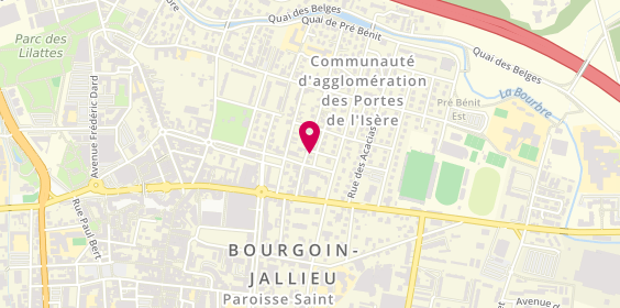 Plan de Les Petits Plats du Chef, 2 Rue des Glycines, 38300 Bourgoin-Jallieu
