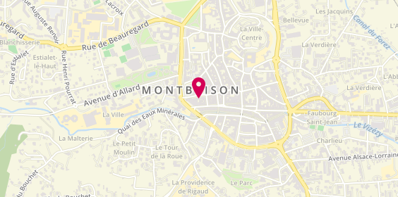 Plan de Bruno Guerpillon - PÂTISSIER TRAITEUR, 10 place Grenette, 42600 Montbrison