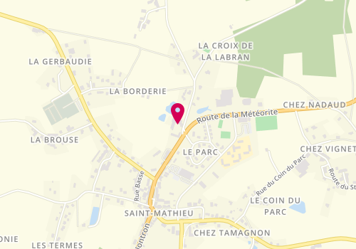 Plan de Traiteur Saint Mathieu, 3 Route de Cheronnac, 87440 Saint-Mathieu