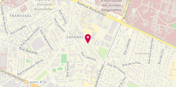 Plan de FRAPPIER Steeve, 113 Rue Laennec, 69008 Lyon