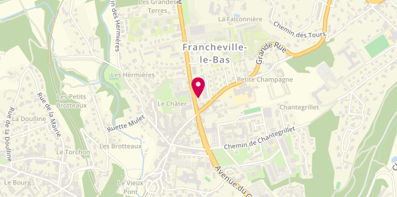 Plan de Boulangerie Patisserie Valentin, 33 Bis avenue du Chater, 69340 Francheville