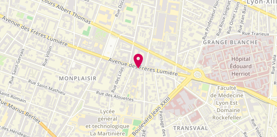 Plan de Christelle en Cuisine, 174 avenue des Frères Lumière, 69008 Lyon