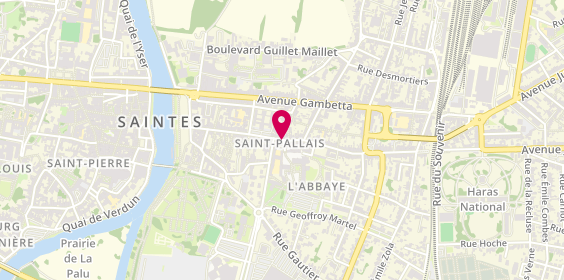 Plan de Guillore, 3 Rue Saint Pallais, 17100 Saintes