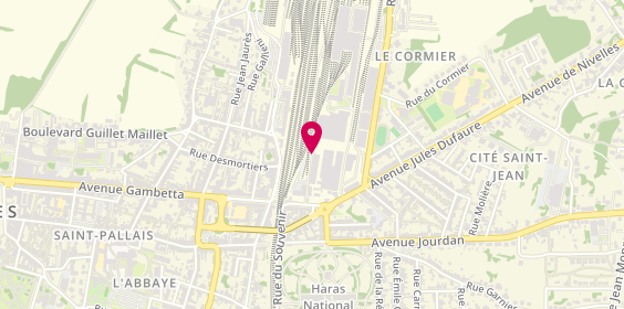 Plan de Cer-Sncf Restaurant de Saintes, 3 avenue Jules Dufaure, 17100 Saintes