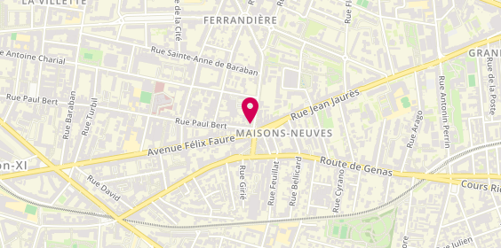 Plan de Boucherie des Maisons Neuves, 28 Rue Frédéric Mistral, 69003 Lyon