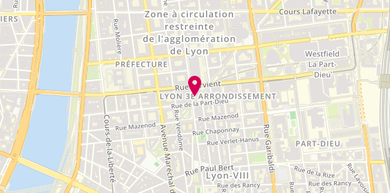 Plan de L'Atelier gourmand, Place Guichard
67 Rue Moncey, 69003 Lyon