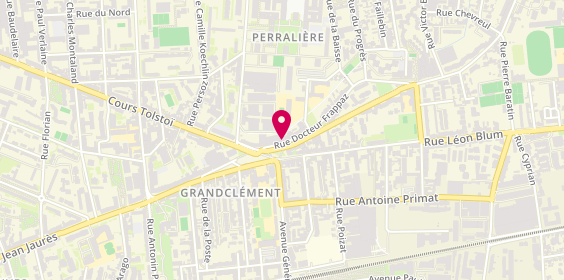 Plan de La Bernaldaise, 7 Rue Dr Frappaz, 69100 Villeurbanne