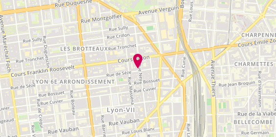 Plan de Les Gasteliers, 123 Rue de Sèze, 69006 Lyon