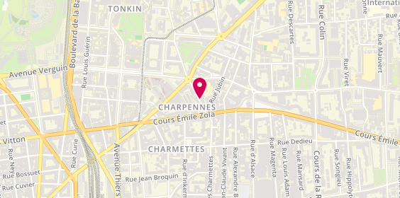 Plan de PERISSE Benjamin, 15 Rue Charmettes, 69100 Villeurbanne