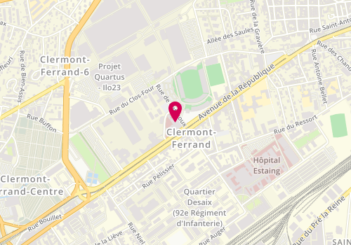 Plan de Sfs, 105 avenue de la République, 63050 Clermont-Ferrand