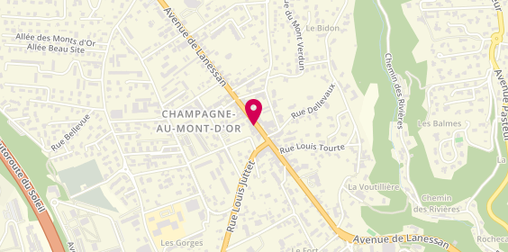 Plan de Les Jumeaux Authentiques, 63 avenue de Lanessan, 69410 Champagne-au-Mont-d'Or