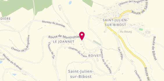 Plan de Aux Délices d'Alex, Roivet, 69690 Saint-Julien-sur-Bibost