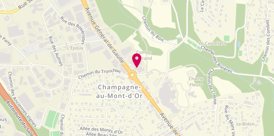 Plan de Boulangerie Ange, Rue du Pavé, Angle
Route Nationale 6, 69410 Champagne-au-Mont-d'Or