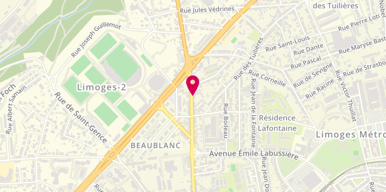 Plan de Le Tonneau, 50 Rue de Bellac, 87100 Limoges