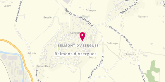 Plan de Ô Ptit Plaisir, 276 Rue Guillaume de Varey, 69380 Belmont-d'Azergues