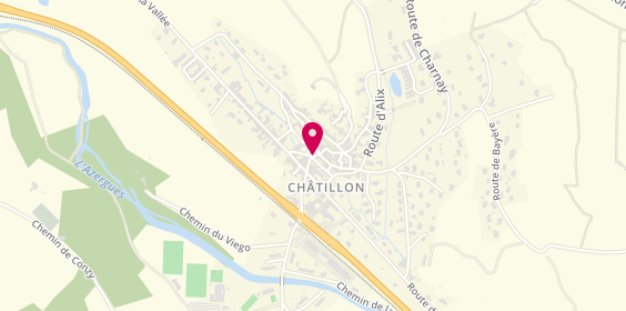 Plan de Le P'tit Châtillon, 3 place du 11 Novembre, 69380 Châtillon