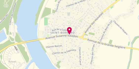 Plan de La Boulangerie, 393 avenue Suzanne Valadon, 01600 Saint-Bernard
