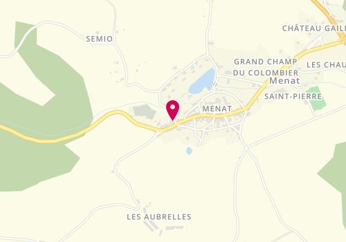 Plan de Cafe Restaurant Desmaison, Le Bourg, 63560 Menat