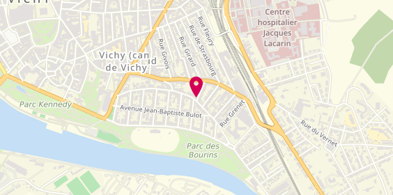 Plan de L'Atelier de Delphine Milet, 1 Rue Bargoin, 03200 Vichy