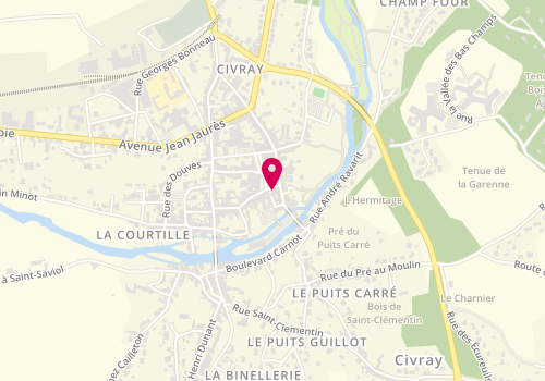 Plan de Boucherie de Civray TE MANA, 9 place du Marechal Leclerc, 86400 Civray