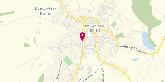 Plan de Boucherie charcuterie traiteur Depoux, 24 Rue de Verdun, 23110 Évaux-les-Bains