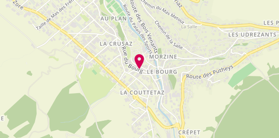 Plan de Boulangerie Chez Céline, 110 Rue du Bourg, 74110 Morzine