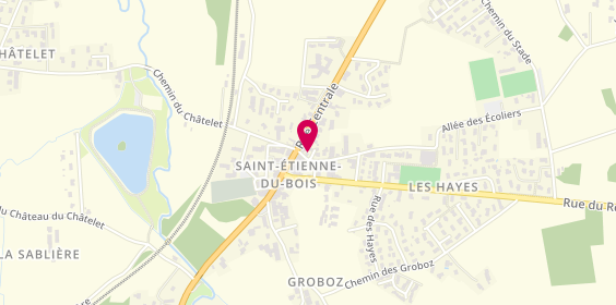 Plan de Aux Saveurs Stephanoises, 508 Rue Centrale, 01370 Saint-Étienne-du-Bois