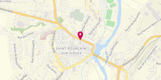 Plan de Charcuterie Traiteur JF Dumont, 41 Boulevard Ledru Rollin, 03500 Saint-Pourçain-sur-Sioule