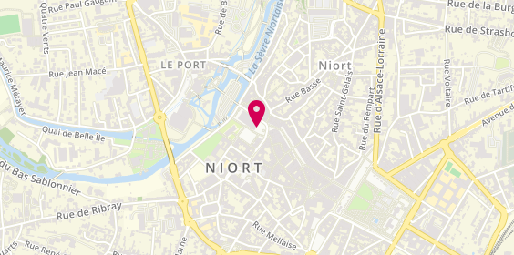 Plan de Poissonnerie le Grand Bleu Niort, 13 Place des Halles, 79000 Niort