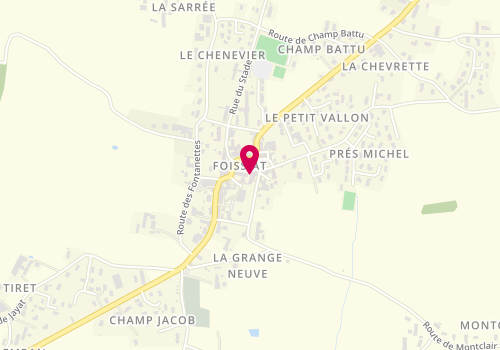 Plan de Le P'tit Boucher, 110 place de Carouge, 01340 Foissiat