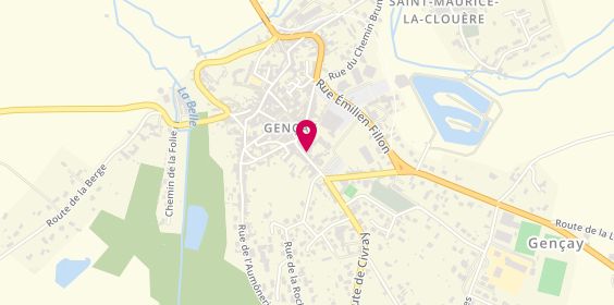 Plan de Au Cochon Gourmand, 10 Route de Civray, 86160 Gençay